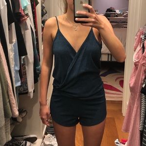 Blue, vintage-style romper, never worn
